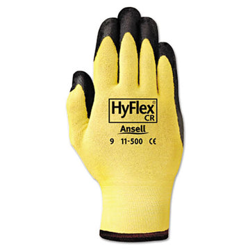 AnsellPro Hyflex Ultra Lightweight Assembly Gloves, Black-yellow, Size 10, 12 Pairs freeshipping - TVN Wholesale